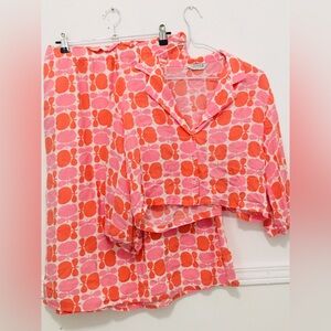 Compania Fantastica cropped blouse and midi skirt set